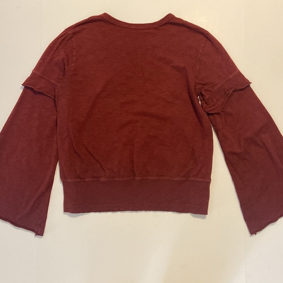 Wilt maroon bell sleeve top size M - Picture 3 of 7